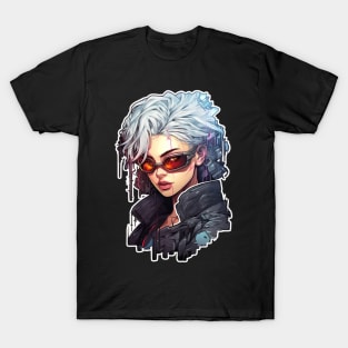 Cyberpunk Girl Tokyo Anime T-Shirt